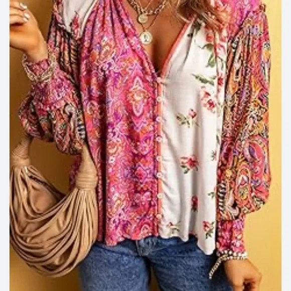 Free People Gemini Blouse. Size Small. Excellent Condition. - Picture 8 of 9